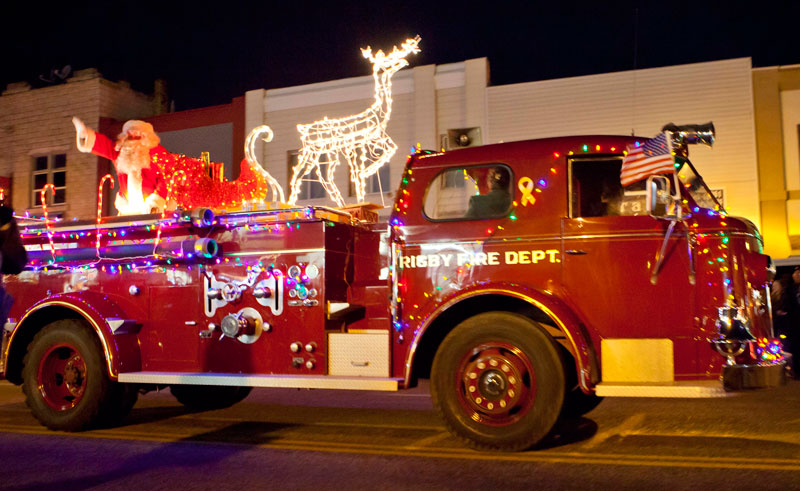 Santa at the Light Parade